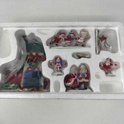 1990s Department 56 Peppermint Skating Party North Pole Series