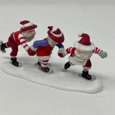 1990s Department 56 Peppermint Skating Party North Pole Series