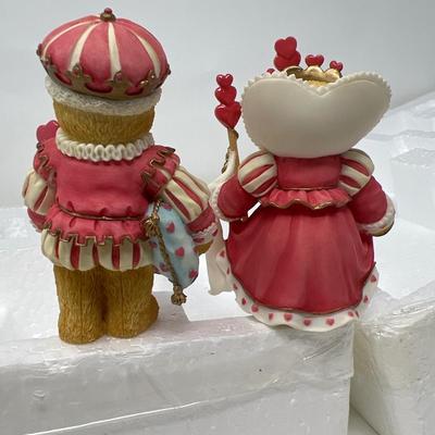 1997 Hillman Enesco King and Queen Of Hearts Teddies in Box