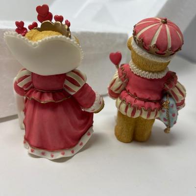 1997 Hillman Enesco King and Queen Of Hearts Teddies in Box
