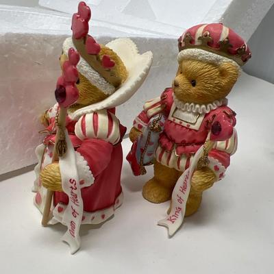 1997 Hillman Enesco King and Queen Of Hearts Teddies in Box
