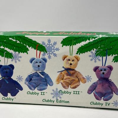 TY Heart Bear & Jingle Beanie Babies