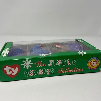 TY Heart Bear & Jingle Beanie Babies