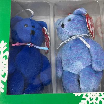 TY Heart Bear & Jingle Beanie Babies