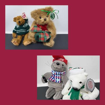Coca Cola, Ty, Bearington Holiday Stuffies