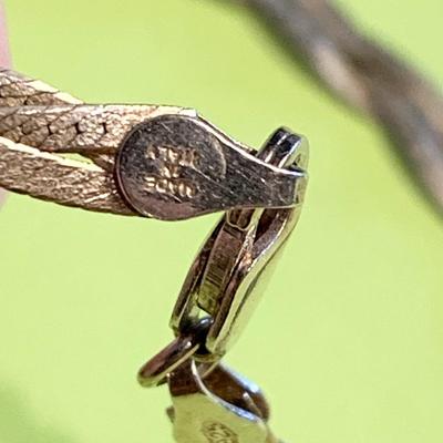 TWO Italy Made Sterling Silver Chokers - 30 grams