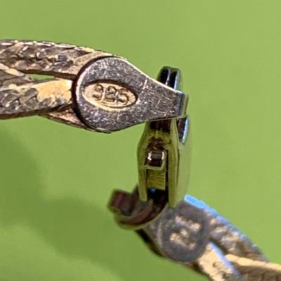TWO Italy Made Sterling Silver Chokers - 30 grams
