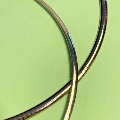 PAIR 14k Gold Chokers - 40 grams