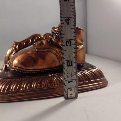 Bronzed Baby Shoes Bookends