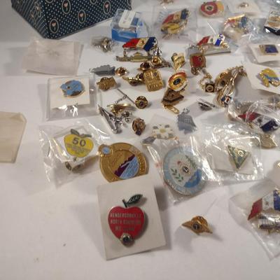 Vast Collection of Lion's Club Pins- Mostly North Carolina
