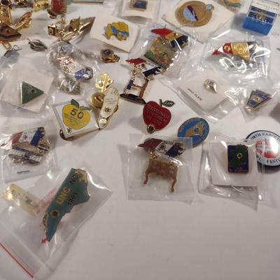 Vast Collection of Lion's Club Pins- Mostly North Carolina