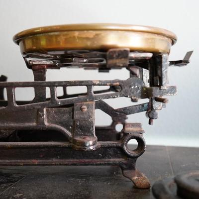 Antique Karl Schulz Cast Iron Balance Scale