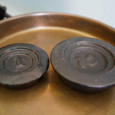 Antique Karl Schulz Cast Iron Balance Scale