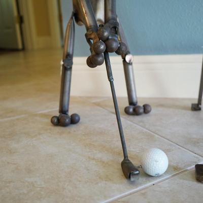 Vintage Yardbirds Metal Junkyard Dog Golf Sculpture