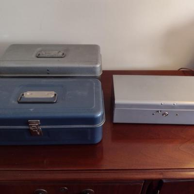 Collection of Three Metal Storage Boxes