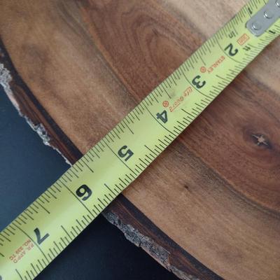 Hand Crafted Black Walnut Curved Tray- Signed by Artist- Approx 10 1/4" Long