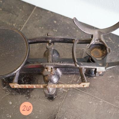 Antique Standard Cast Iron & Brass Scale