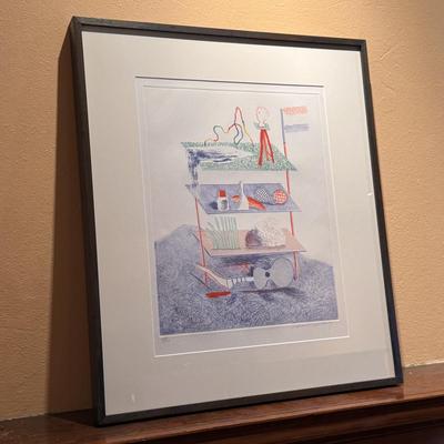 “Serenade, from The Blue Guitar” David Hockney Signed Lithograph (D-DZ)