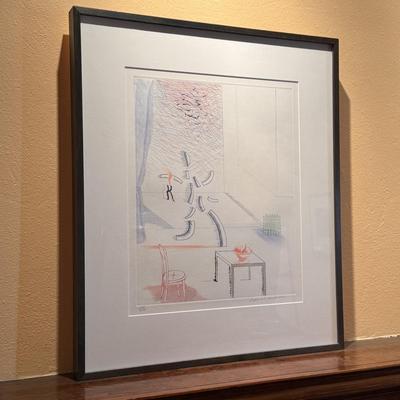 “Tick It, Tock It, Turn It, True” David Hockney Signed Lithograph (D-HS)