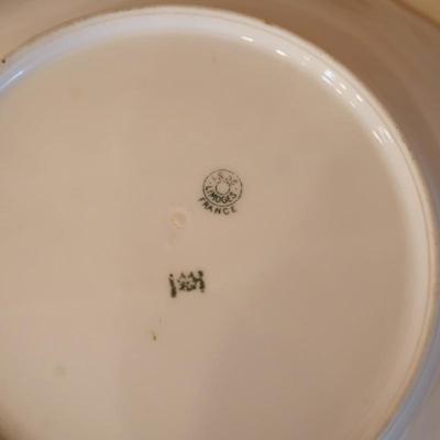 Antique Limoges Porcelain Fish Service 11 Piece Set