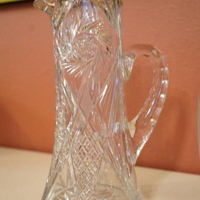 Cut Crystal Vases and Lead Crystal Pitcher