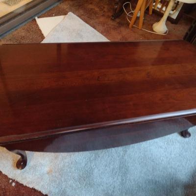 Wooden Double Drop Leaf Coffee Table