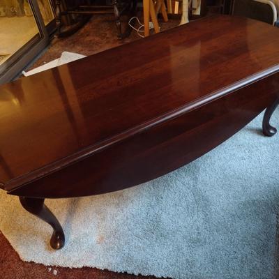 Wooden Double Drop Leaf Coffee Table