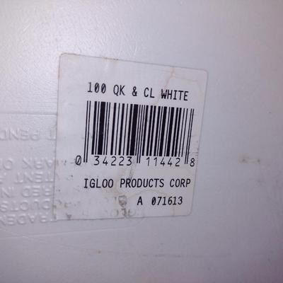 Igloo Cooler- 100 Quart Capacity- Approx 16 3/4" Tall x 17 1/4" Wide x 35 1/4" Long