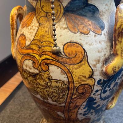 Unique blue with yellow lamp