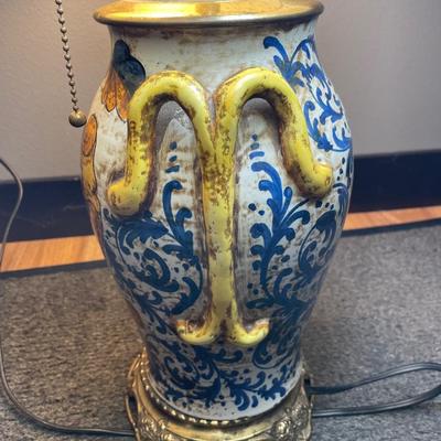 Unique blue with yellow lamp