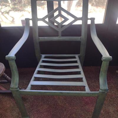 Metal Patio Chair- Approx 24 1/4" in Diameter