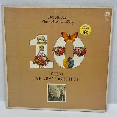 Vintage 33RPM Vinyl Album Pair - Neil Sadaka and Peter, Paul & Mary
