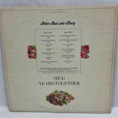 Vintage 33RPM Vinyl Album Pair - Neil Sadaka and Peter, Paul & Mary