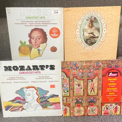 4 Vintage 33RPM Vinyl Albums: Rossini, Mozart, Brahms and Debby Kerner