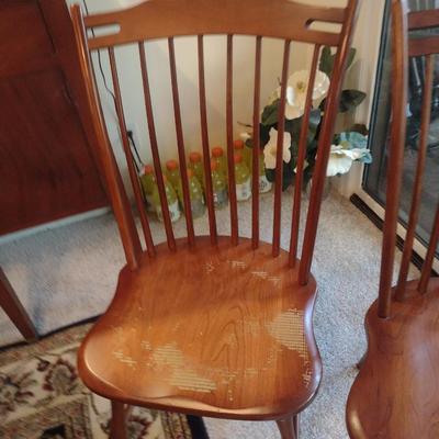 Pair of Zimmerman Thumbback Chairs