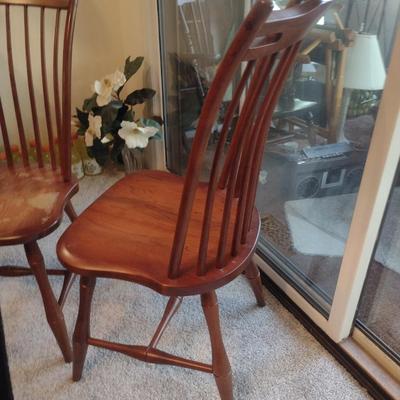 Pair of Zimmerman Thumbback Chairs