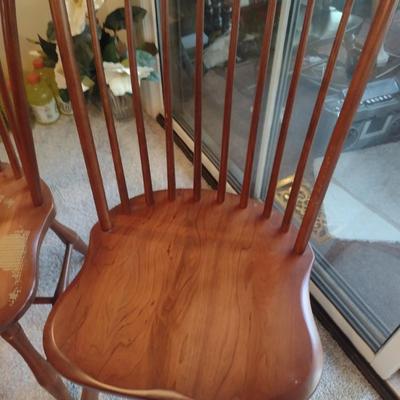 Pair of Zimmerman Thumbback Chairs