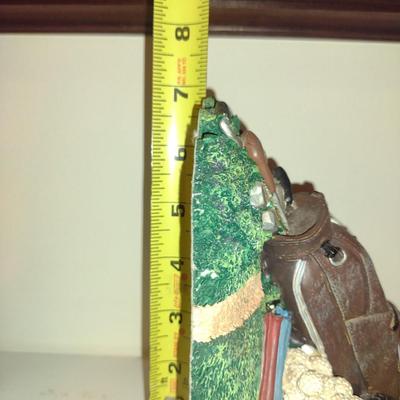 Pair of Golf Design Bookends- Approx 7" Tall