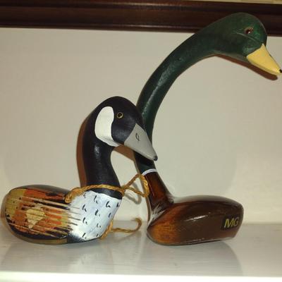 Pair of Duck Design Home Decor Made from Golf Club Heads