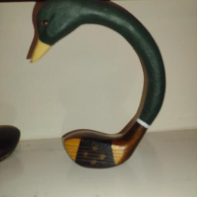 Pair of Duck Design Home Decor Made from Golf Club Heads