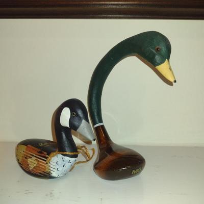Pair of Duck Design Home Decor Made from Golf Club Heads