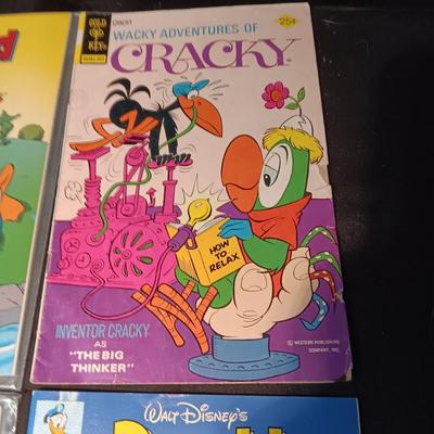 3 DONALD DUCK AND 1 CRACKY COMIC BOOKS