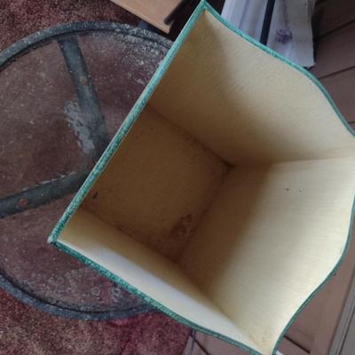 Decorative Bird Theme Waste Basket- Approx 9 3/4" Square x 13 3/4" Tall