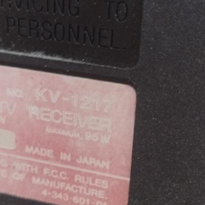 Vintage Sony Trinitron Color Television- Model KV-1217- Measures Approx 12" Diagonally