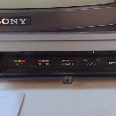 Vintage Sony Trinitron Color Television- Model KV-1217- Measures Approx 12" Diagonally
