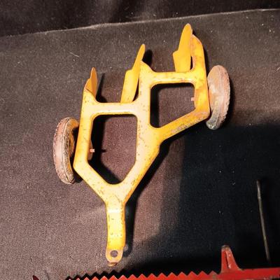 2 LARGER MARX TOY FARM IMPLEMENTS
