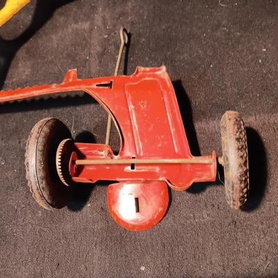 2 LARGER MARX TOY FARM IMPLEMENTS