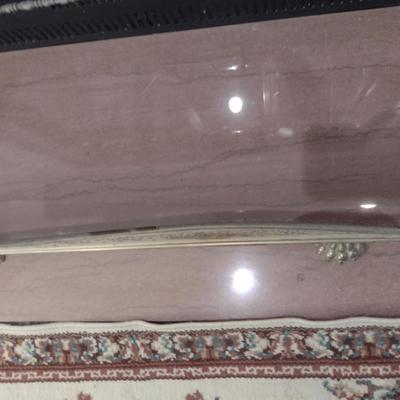 Brass Fireplace Bumper with Lion's Paw Accents- Approx 49" Wide, 11 1/2" Deep