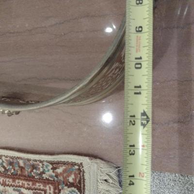 Brass Fireplace Bumper with Lion's Paw Accents- Approx 49" Wide, 11 1/2" Deep