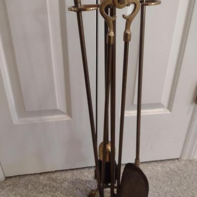 Fireplace Tool Set with Rack